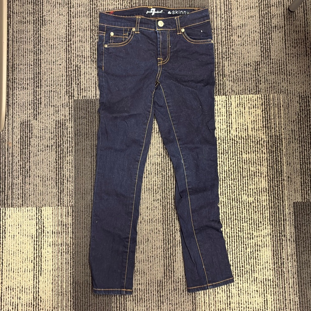 Seven for all mankind girls skinny jeans size 10